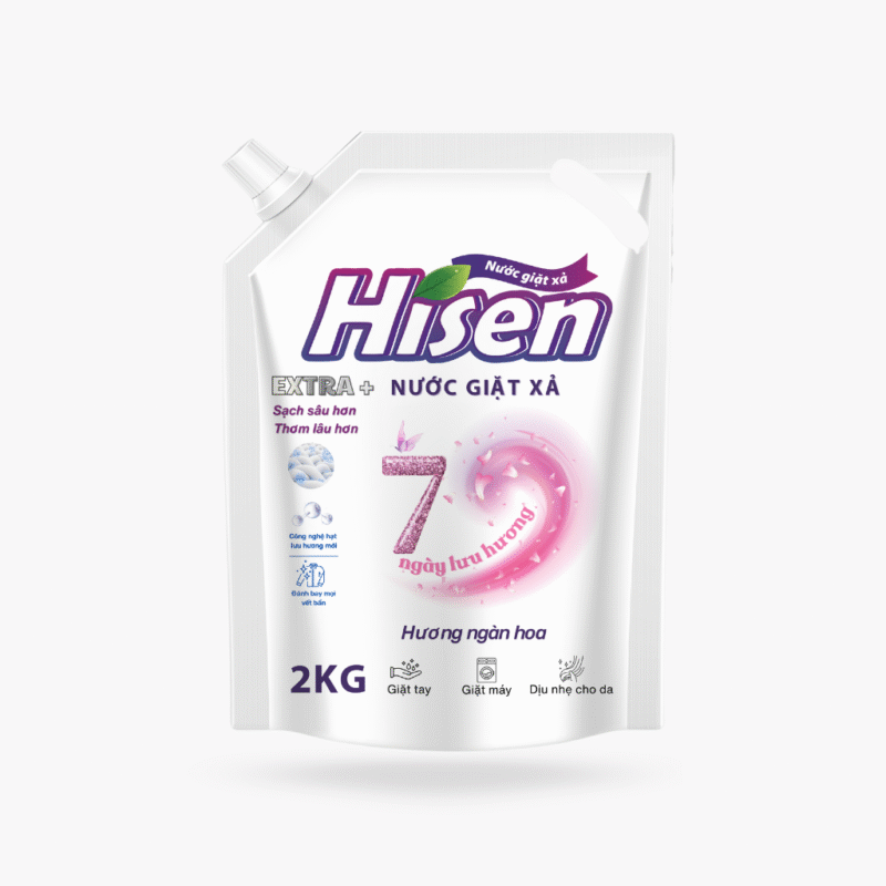 [Extra+] Nước giặt xả HISEN cao cấp - Hương ngàn hoa Lưu huơng lên tới 7 ngày, sạch khuẩn