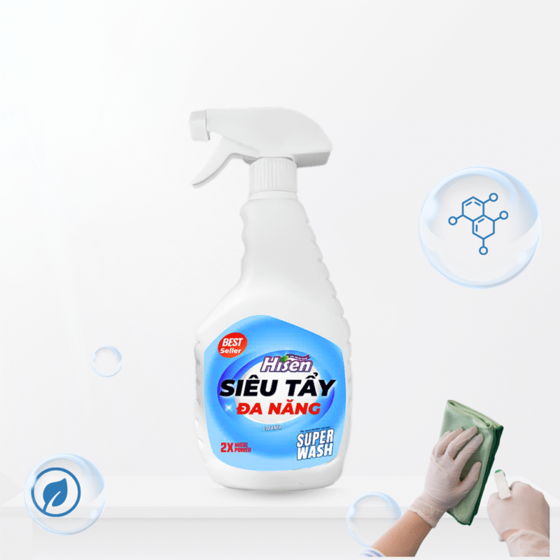 [SUPERWASH] Siêu tẩy đa năng Hương Quế dễ chịu - 2 chế độ xịt - 500ml
